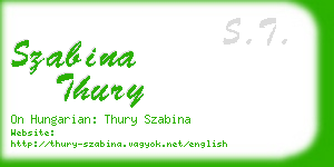 szabina thury business card